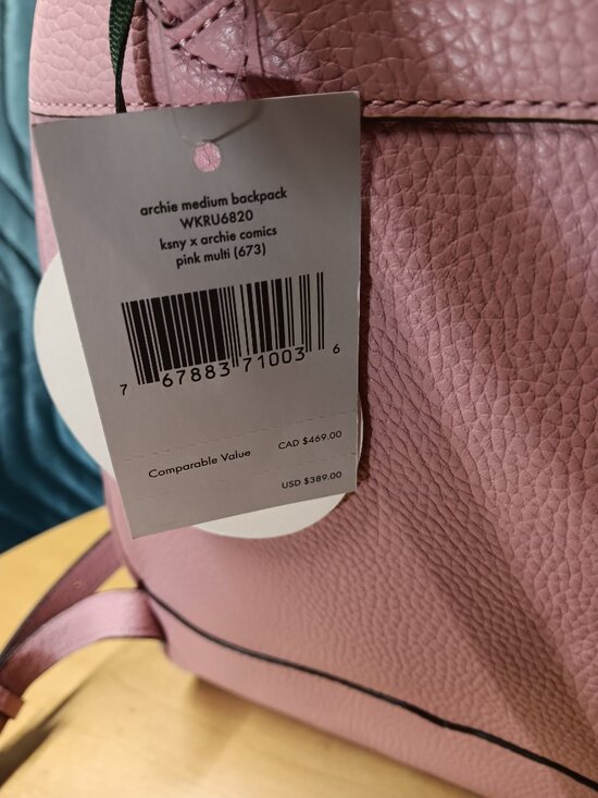 Kate Spade Backpack Bag Pink Archie Comics Betty & Veronica NWT